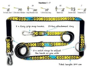 ΟΔΗΓΟΣ ΠΕΡΙΠΑΤΟΥ MULTI LEASH MAX & MOLLY ETHNIC- LARGE - Image 2