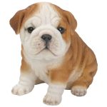 Real Life Buldog Puppy  17cm