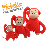 MICHELE THE MONKEY CUDDLY SOFT TOY - Large - Image 7