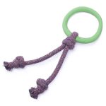 BECO NATURAL RUBBER HOOP ON ROPE GREEN LARGE