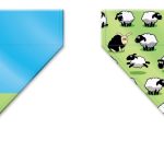 BANDANA MAX & MOLLY BLACK SHEEP-XSMALL/SMALL