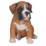 Real Life Boxer Puppy 17cm