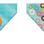 BANDANA MAX & MOLLY  DONUTS - MEDIUM/LARGE