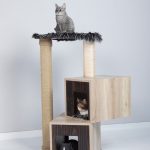 “Fluffy” Kitty Fun 2 boxes Cat Tree Condo & Scratcher