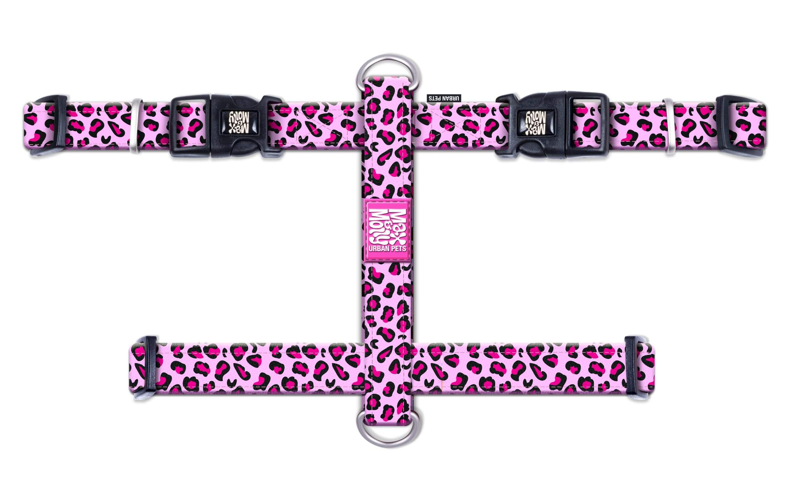 HARNESS-LOEPARD-PINK-scaled-1 MAX & MOLLY ΕΠΙΣΤΗΘΙΟ LEOPARD PINK XSMALL - Image 1