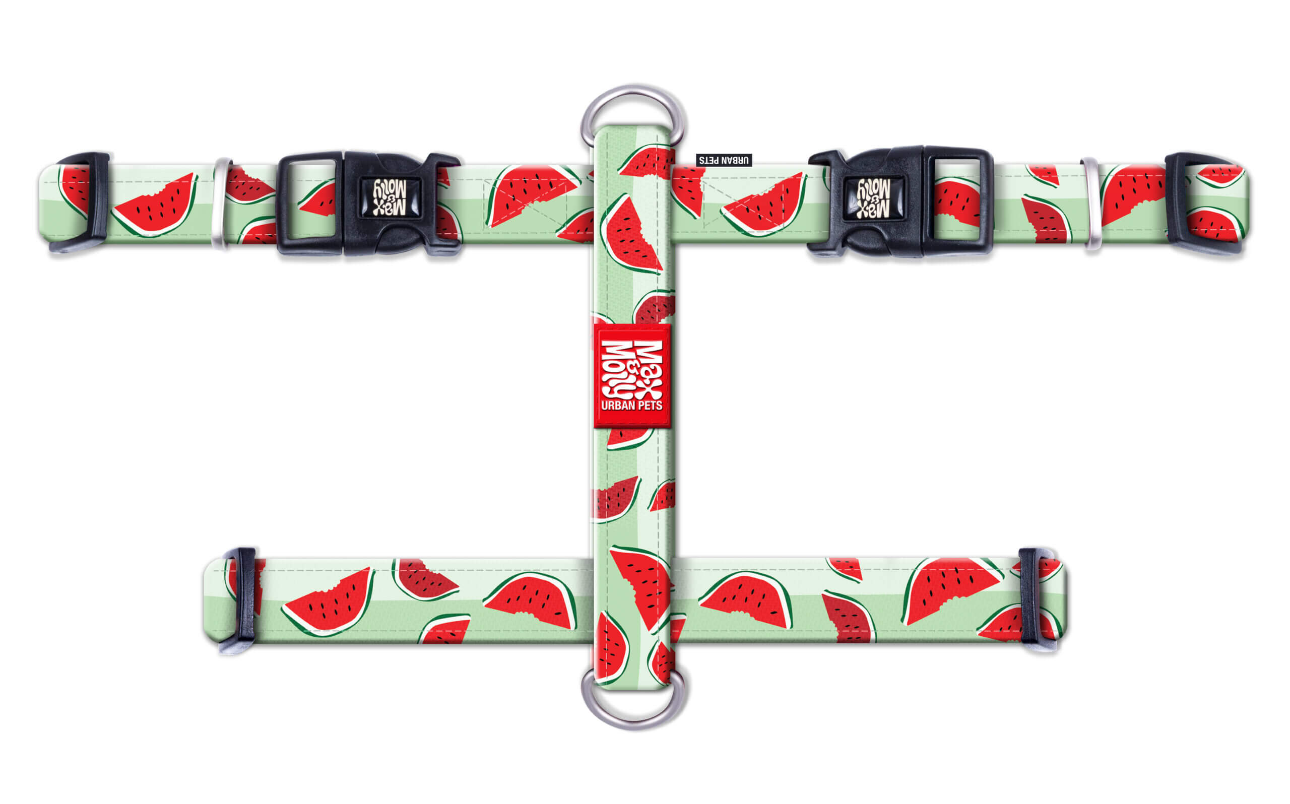 HARNESS-WATERMELON-scaled-1 ΕΠΙΣΤΗΘΙΟ ΣΚΥΛΟΥ MAX & MOLLY WATERMELON XSMALL - Image 1