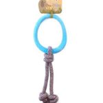 BECO NATURAL RUBBER HOOP ON ROPE BLUE SMALL