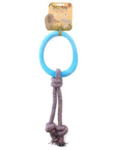 BECO NATURAL RUBBER HOOP ON ROPE BLUE LARGE