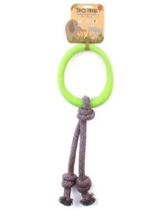 BECO NATURAL RUBBER HOOP ON ROPE BLUE LARGE - Image 2