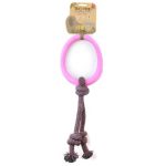 BECO NATURAL RUBBER HOOP ON ROPE BLUE LARGE - Image 3