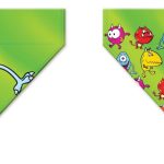 BANDANA MAX & MOLLY LITLE MONSTERS XSMALL/SMALL