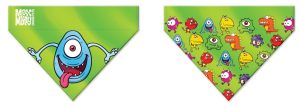 BANDANA MAX & MOLLY LITLE MONSTERS XSMALL/SMALL
