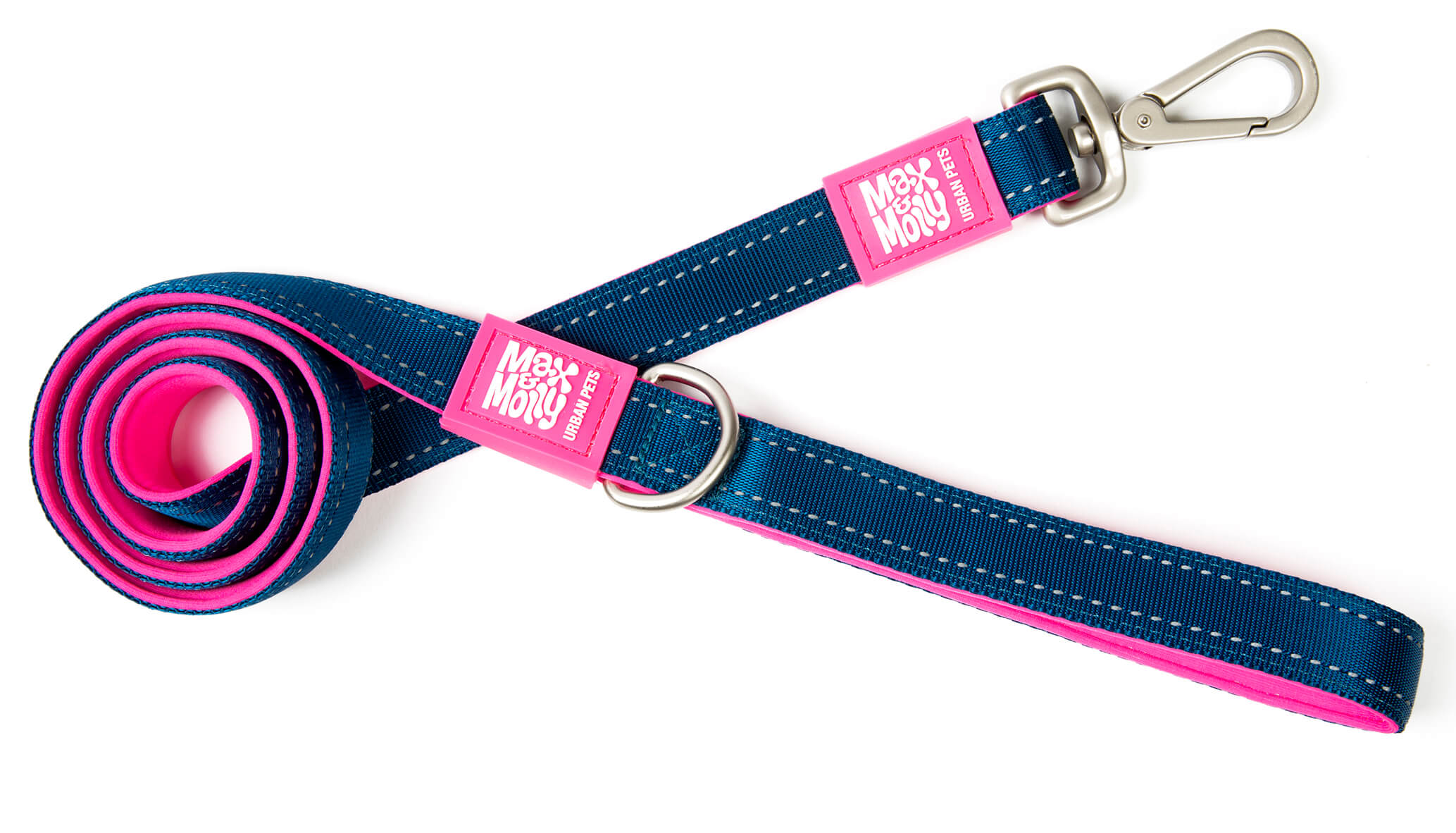 MATRIX-PINK-LEASH ΟΔΗΓΟΣ ΠΕΡΙΠΑΤΟΥ ΣΚΥΛΟΥ MAX & MOLLY MATRIX PINK LARGE - Image 1