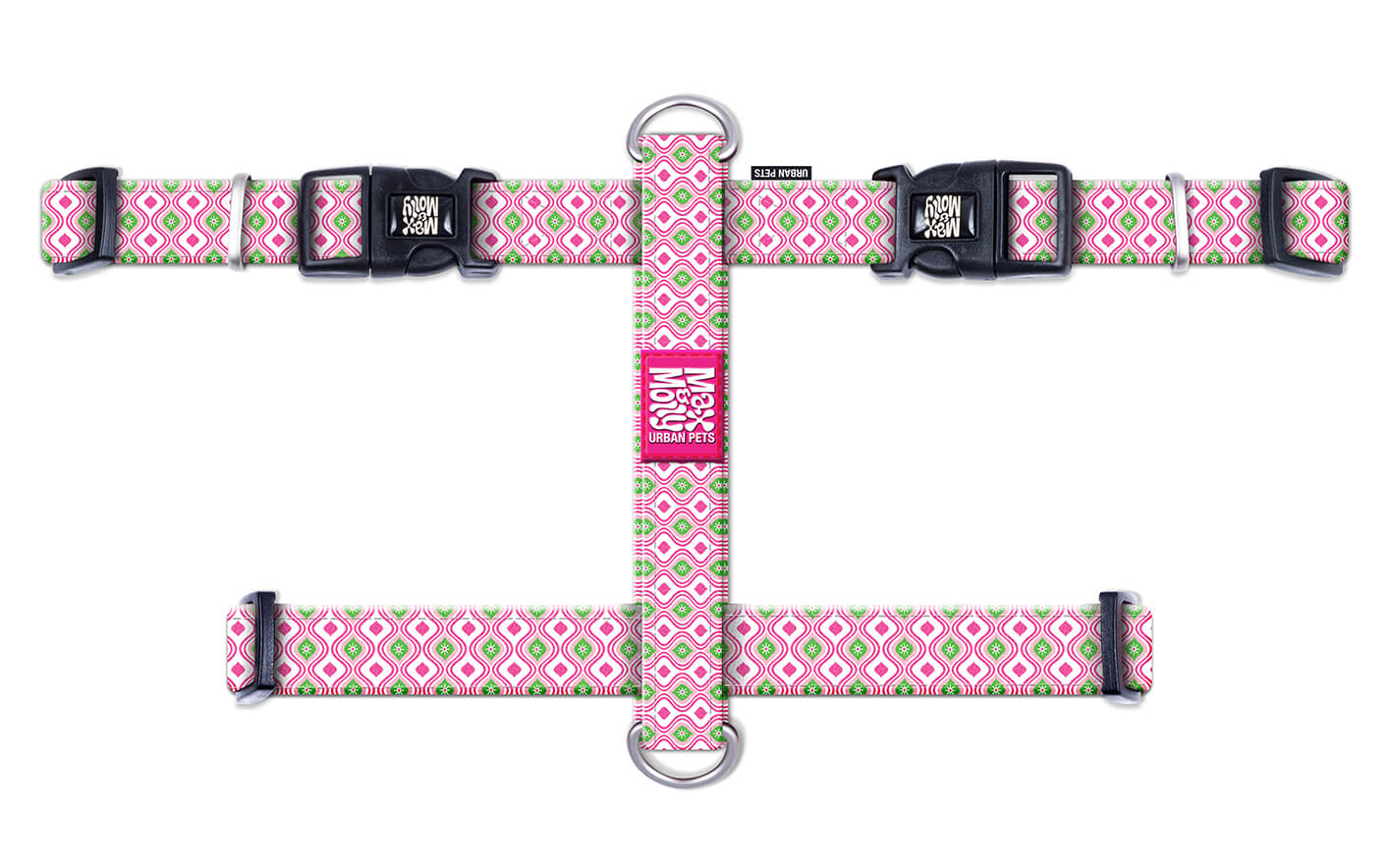MM-HARNESS-RETRO-PINK ΕΠΙΣΤΗΘΙΟ ΣΚΥΛΟΥ MAX & MOLLY RETRO PINK XSMALL - Image 1