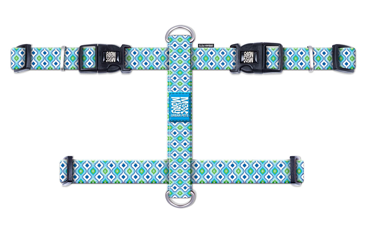 MM-HARNESS-Retro-Blue ΕΠΙΣΤΗΘΙΟ ΣΚΥΛΟΥ MAX & MOLLY RETRO BLUE XSMALL - Image 1