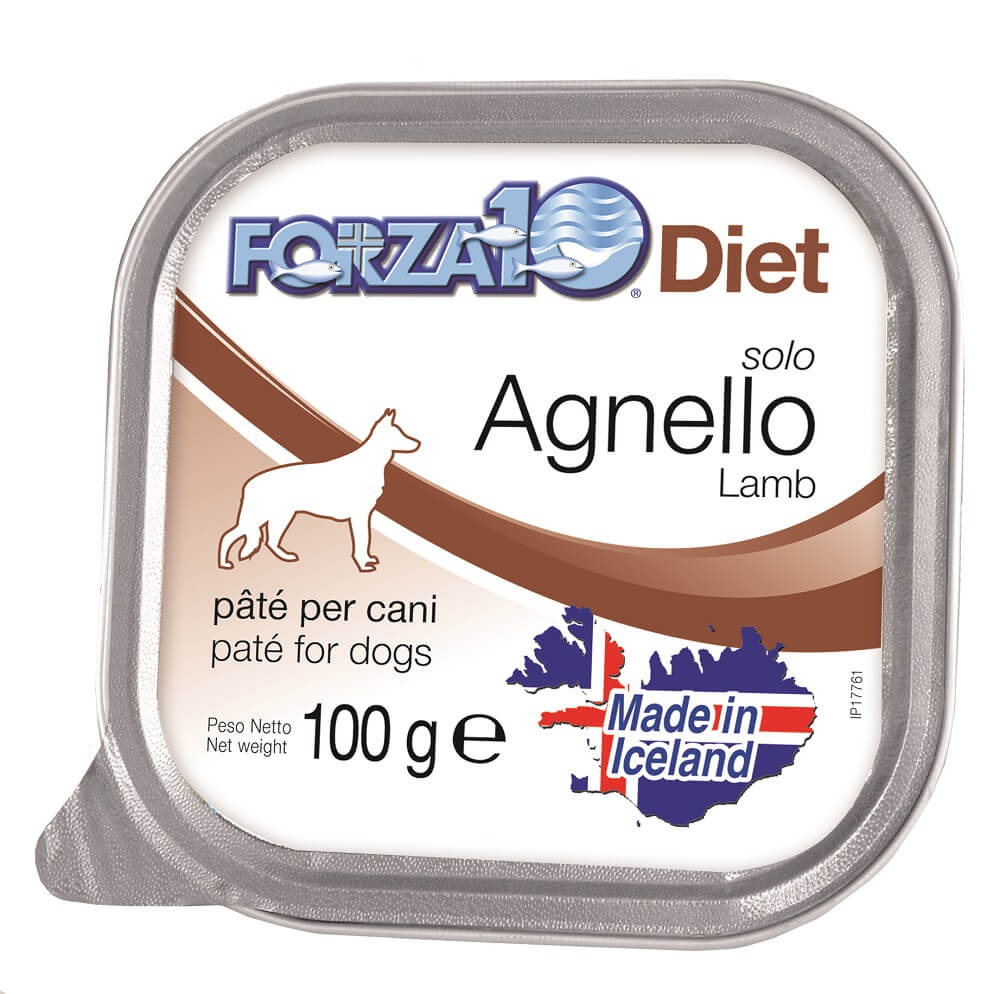 SOLO-DIET-CANE-100-gr_AGNELLO Forza10 Solo Diet Πατέ με Αρνί, χωρίς γλουτένη - 100gr - Image 1