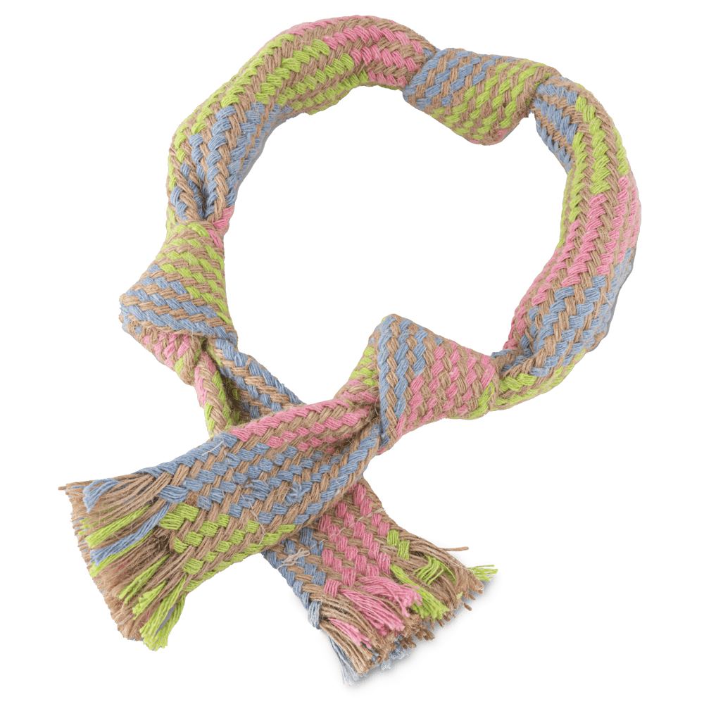 beco-toy1 BECO HEMP SQUEAKY ROPE- Large 52cm - Image 1
