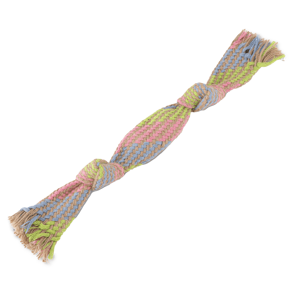 beco-toy2 BECO HEMP SQUEAKY ROPE- Medium 37cm - Image 1