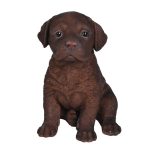 Real Life Chocolate Labrador Puppy  17cm