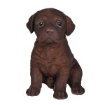 Real Life Chocolate Labrador Puppy  17cm - Image 2