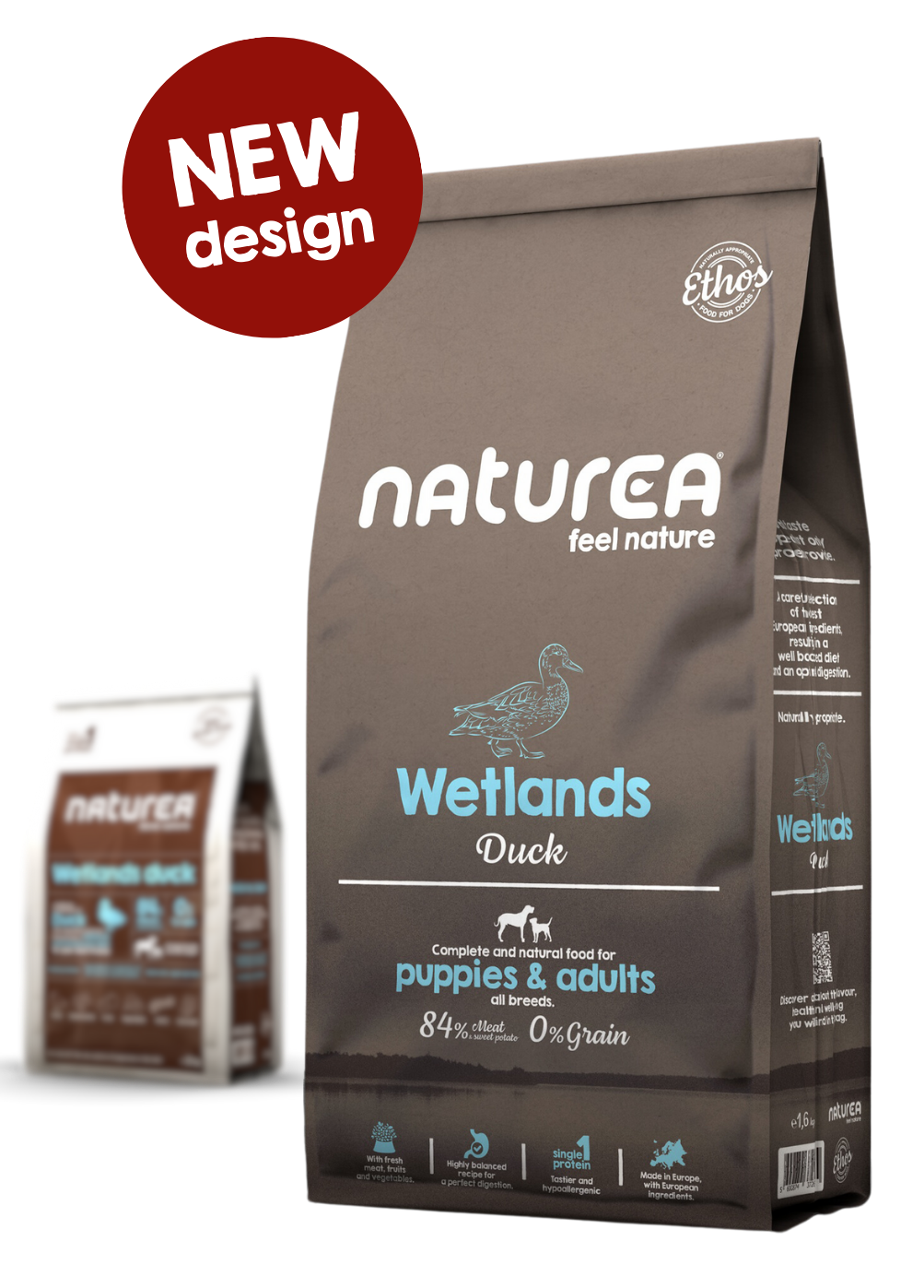 Naturea Ethos Free Range Duck 1.6kg WETLANDS FREE RANGE DUCK - 1,6kg - Image 1