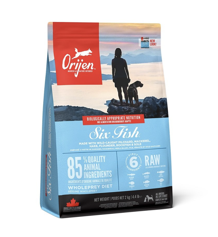 Orijen Six Fish Dog Orijen Six Fish Dog – Ξηρά Τροφή Σκύλου με 6 Είδη Ψαριού 2kg - Image 1
