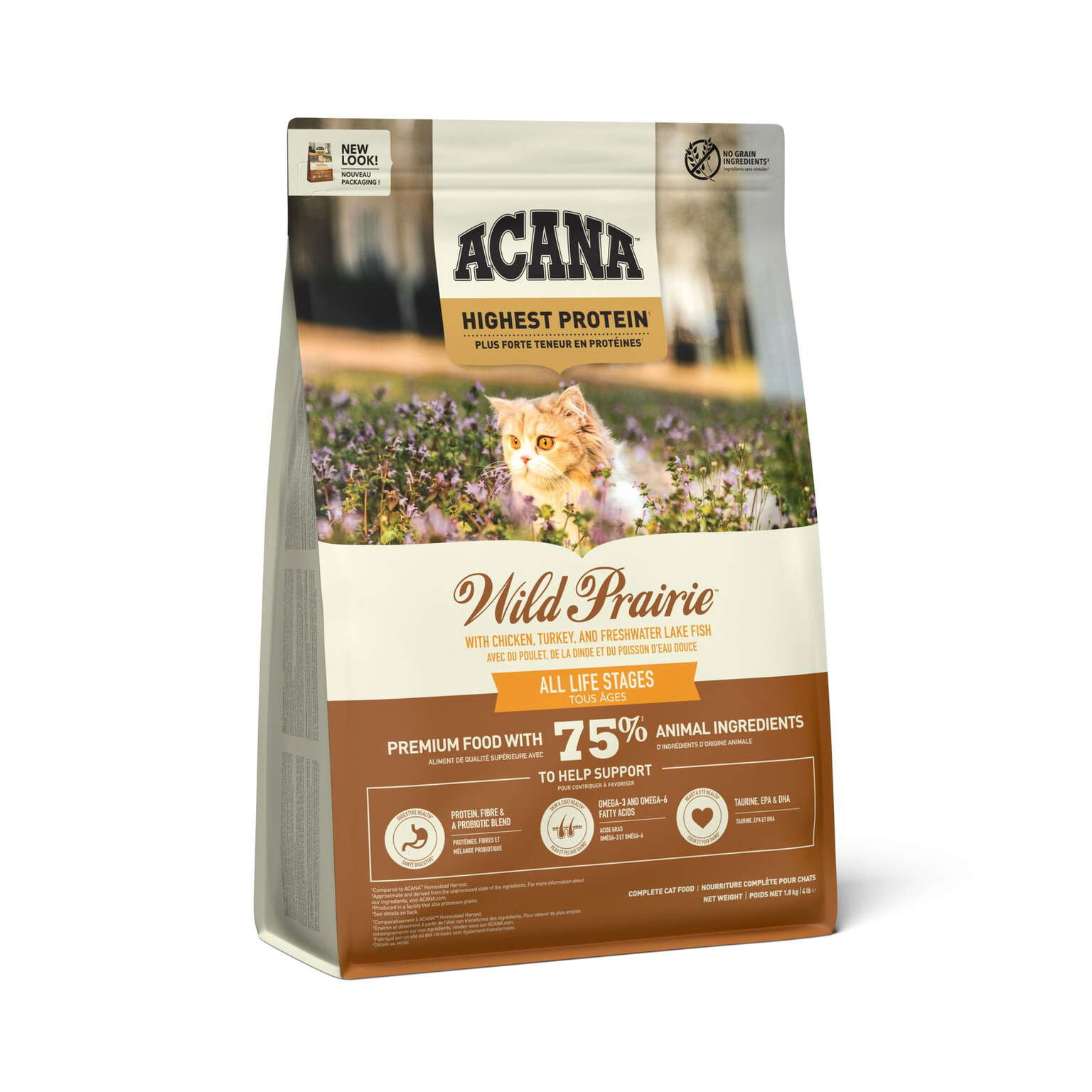 acana-cat-wild-prairie ACANA Wild Prairie Cat & Kitten 340g – Κοτόπουλο & Γαλοπούλα - Image 1