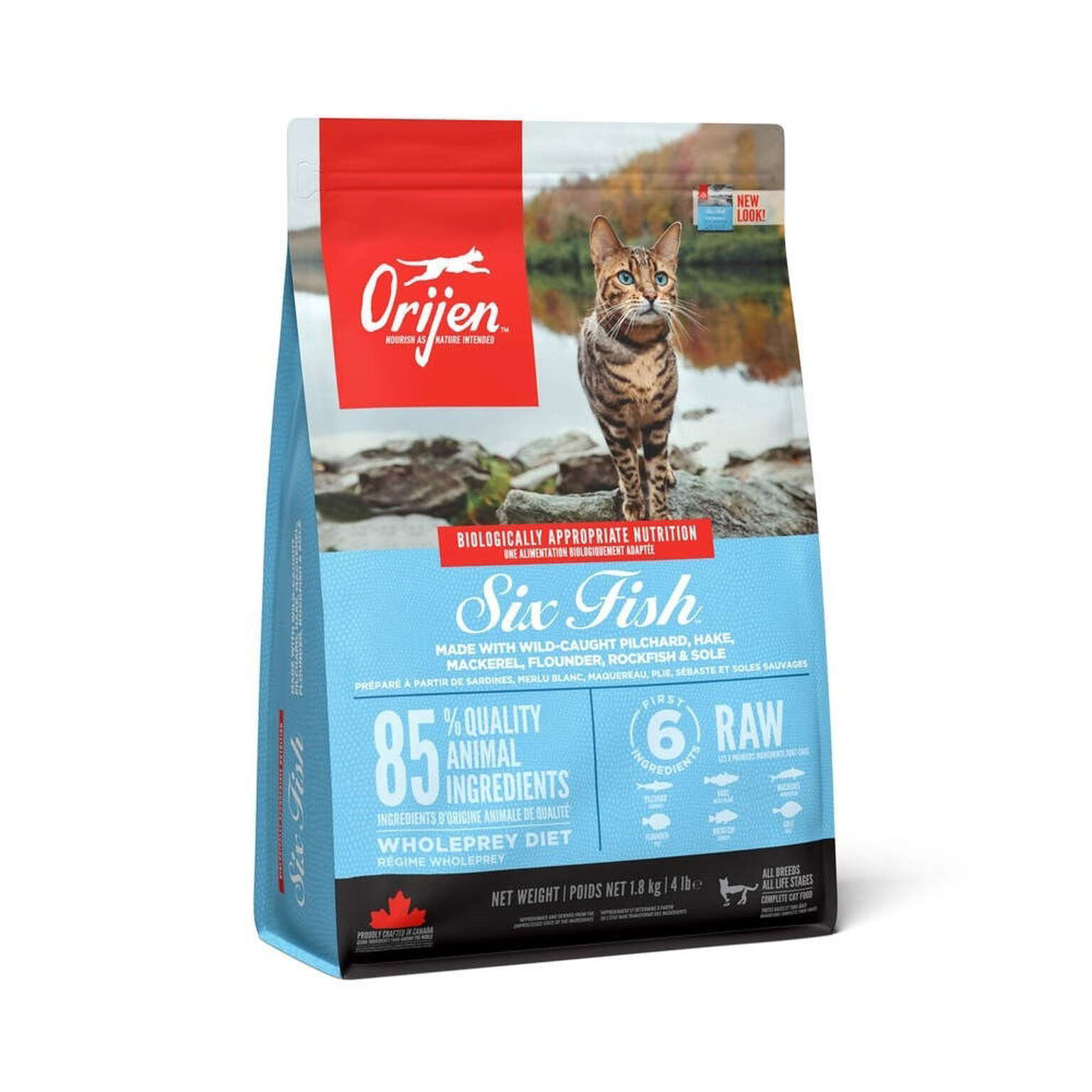 orijen-cat-6-fish Orijen Six Fish Cat – Ξηρά Τροφή Γάτας με 6 Είδη Ψαριού 340g - Image 1